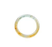 Bracelet en Jade pour Femme, Bracelet en Jade Jaune, Bracelet en Jade À Barre Ronde pour Femme, pour Petite Amie, pour La Famille, Porte-Bonheur, avec Boîte À Bijoux, 54-64 Mm,yellow-58mm