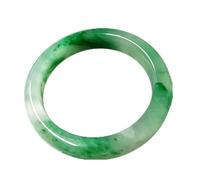 Bracelet en jadéite pour femme,jadéite birmane vert flottant,surface lisse