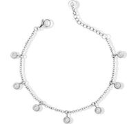 Bracelet en jambe d'acier avec cristaux LJ2843