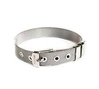 Bracelet en maille LIKERY | Peut être combiné avec une variété de breloques | Bracelet en maille d'acier inoxydable | Bracelet en maille | Bracelet de ceinture | Couleur : argentés