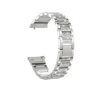 Bracelet en métal adapté for Amazfit GTS 4 Mini montre bracelet en diamant for Amazfit GTS 3 2 bracelet de montre for Amazfit Bip 3 Pro Bracelets(Silver,For Amazfit Bip 3)