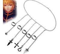Bracelet en métal Anime Hunter x Hunter Cosplay Kurapika Noir