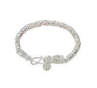 Bracelet en métal avec pendentif dragon style hip-hop vintage pour homme, taille réglable, accessoire streetwear cool, taille unique, Comme décrit