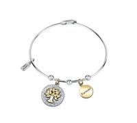 Bracelet en Métal Bicolore LA PETITE STORY - Arbre de Vie - Blanc - 17 cm