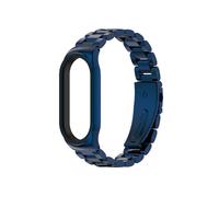 Bracelet en métal bleu pour Xiaomi Mi Band 7, Mi Band 6, 5, 4, 3, en acier inoxydable