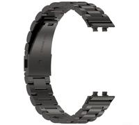 Bracelet en métal découpé avec précision pour Huawei Band 11 Band 11 Pro pour maintenir l'alignement des appareils et la cohésion structurelle (noir)