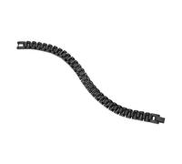 Bracelet en Métal élégant et Tendance pour Homme pour Fête D'anniversaire, Rendez-vous Galant et Plus Encore - Acier Titane 8,3", × 0,4", × 0,4" (BLACK)