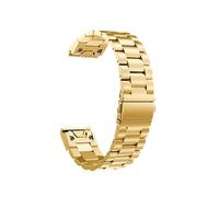 Bracelet en métal et acier inoxydable, 20 22 26mm, adapté for Garmin Fenix 8 7X 7 7S Pro 6S 6 6X 5s 5 5X Epix 2(Gold,Quickfit 26mm)