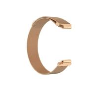 Bracelet en métal et acier inoxydable, adapté à for Garmin Forerunner 235/220/230/620/630/735XT/approche S20 S5 S6(Style 1 Rose Gold,L)
