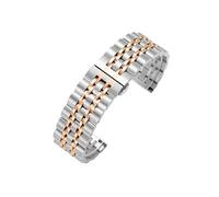 Bracelet En Métal Et Acier Inoxydable, Adapté À La Montre For HUAWEI GT 3 46mm GT3 / GT Runner/GT 2 GT2 Pro, Bracelet De Montre For Honor Magic Watch(Silver-rose gold,For Huawei watch 3pro)