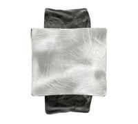 Bracelet en métal géométrique moderne réglable en alliage carré pour femme Accessoire pour vêtements quotidiens et événements minimalistes Style minimaliste, One Size, Comme décrit ci-dessus