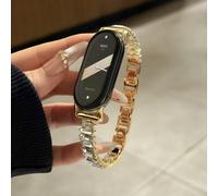 Bracelet en métal incrusté de diamants irréguliers, adapté à Xiaomi Band 8Pro/9Pro, pour Mi Band 3/4/5/6/7, 8/8NFC/9/9NFC/10/10NFC, pour Red CG-2025