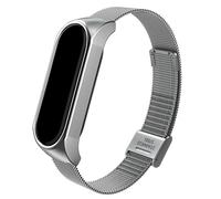 Bracelet en métal pour Xiaomi Mi Band 3/4/5/6 Silver