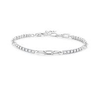 Bracelet en mosaïque scintillante, bracelet en argent sterling 925 pour femme