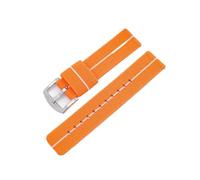 Bracelet en Nylon 18 mm, 20, 22, 24, Compatible avec Les Montres connectées GTR/GTS 46, 42, Boucle Acier Inoxydable, idéal for Un Usage Quotidien(Orange White,18mm)