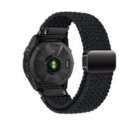 Bracelet en nylon 22/26mm Pour Garmin Fenix 8, 7, 7X, 6, 6X Pro, 5, 5X Plus, série MARQ/Tavtix 7pro, remplacement du bracelet QuickFi Accessoires(Metallic Black,26mm(Tavtix 7/7pro))