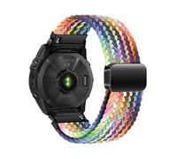 Bracelet en nylon 22/26mm Pour Garmin Fenix 8, 7, 7X, 6, 6X Pro, 5, 5X Plus, série MARQ/Tavtix 7pro, remplacement du bracelet QuickFi Accessoires(New Rainbow,22mm(7/6/5))
