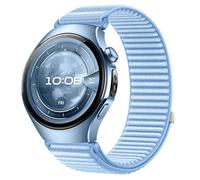 Bracelet en nylon 22 mm/20 mm pour Huawei Watch 5/4/3 GT5/4/3/2/46 mm, compatible avec Amazfit Active 2/Balance 2/Bip 6/5, bleu insulaire, 20 mm