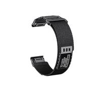 Bracelet en Nylon 22mm 26mm Compatible avec Garmin Fenix 7X 7 Pro 6X 6 5X 5Plus/ Tactix7/ Forerunner 965 955 /Enduro 2(Black Grey,Q ui ck f it 22mm)