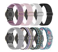 Bracelet en nylon 8 couleurs 20 mm compatible avec montre intelligente Garmin Venu 2 Plus/Venu Sq/Vivoactive 3, bracelet de rechange à dégagement rapide pour Garmin Vivoactive HR, Forerunner 645/55