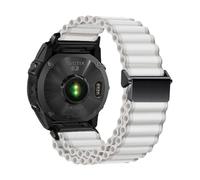 Bracelet en nylon à dégagement rapide Ocean 26mm, 22mm, 20mm, Pour Garmin Fenix E 8, 7, 47, 51mm, 5, 5xplus, 6XPro, 7XPro, Tactix7 Accessoires(White B,20MM)