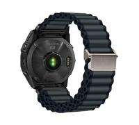 Bracelet en nylon à dégagement rapide Ocean 26mm, 22mm, 20mm, Pour Garmin Fenix E 8, 7, 47, 51mm, 5, 5xplus, 6XPro, 7XPro, Tactix7(Black gray S,26MM)
