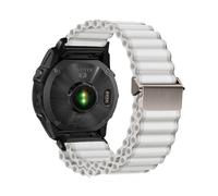 Bracelet en nylon à dégagement rapide Ocean 26mm, 22mm, 20mm, Pour Garmin Fenix E 8, 7, 47, 51mm, 5, 5xplus, 6XPro, 7XPro, Tactix7(White S,20MM)