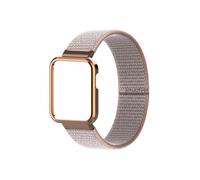 Bracelet En Nylon Adapté For Redmi Watch 2 /Xiaomi Mi Watch Lite/ POCO Watch Strap Bracelet Band Boîtier En Métal Housse De Protection Bracelet En Nylon(8.Sand pink band,For Redmi Watch 2 Lite)