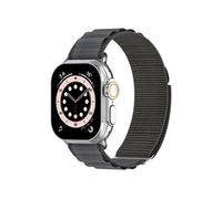 Accezz Bracelet en nylon Alpine pour Apple Watch | 44/45/46/49 mm - Dark Grey