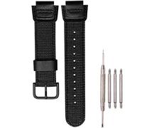 Bracelet en nylon de 18 mm compatible avec Casio AE1200WHB SGW-300H 400 500 AQ-S810W - Bracelet de montre tissé vert armée pour homme, 18mm
