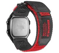 Bracelet en nylon de 18 mm compatible avec Casio G-Shock AE-1200/AE-1000W/1100W/AE-1300, W-735H/F-91W/AEQ-110W, bracelet sportif respirant à séchage rapide | résistant à l'abrasion