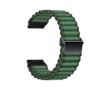 Bracelet en nylon Ocean Loop 20/22/26mm Pour Garmin Fenix 5 5S 6 Plus 7 Pro 7S 7X 8 AMOLED 43 47 51 Enduro 2 3 Band(Green,For Fenix 7X 51mm)