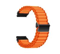 Bracelet en nylon Ocean Loop 20/22/26mm Pour Garmin Fenix 5 5S 6 Plus 7 Pro 7S 7X 8 AMOLED 43 47 51 Enduro 2 3 Band(Orange,For Fenix 7X 51mm)