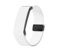 Bracelet en nylon pour Fitbit Air : bracelet élastique respirant avec boucle magnétique pour le sport 240 x 18 mm (blanc)