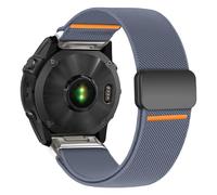 Bracelet en nylon pour Garmin Fenix Watch, bracelet magnétique élastique, 22mm, Nylon, Pas de pierre précieuse
