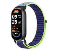 Bracelet en nylon pour Xiaomi Mi Band 9/Xiaomi Mi Band 8 pour homme et femme, bracelet de rechange extensible en tissu élastique réglable pour Xiaomi Smart Band 8/Xiaomi Smart Band 9, taille unique