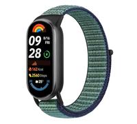 Bracelet en nylon pour Xiaomi Mi Band 9/Xiaomi Mi Band 8 pour homme et femme, bracelet de rechange extensible en tissu élastique réglable pour Xiaomi Smart Band 8/Xiaomi Smart Band 9, taille unique