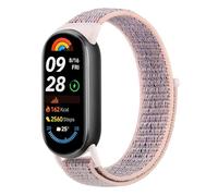 Bracelet en nylon pour Xiaomi Mi Band 9/Xiaomi Mi Band 8 pour homme et femme, bracelet de rechange extensible en tissu élastique réglable pour Xiaomi Smart Band 8/Xiaomi Smart Band 9, taille unique