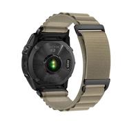 Bracelet en nylon tissé Quick Fit 20/22/26mm Pour Garmin Fenix 8 47mm 51mm E 7 7X 6 6X 5 5X Plus/Enduro 3/Epix Pro Gen 2 Accessoires(Olive,26mm)