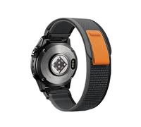 Bracelet en nylon tissé QuickFit 22/26mm Pour Garmin Fenix 8 47/51mm 7 7X 6 6X Pro 5X Plus Enduro 3, bracelet de sport respirant Accessoires(Black,22MM)