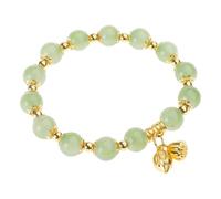 Bracelet en perles de cristal, pendentif fleur de lotus, chaîne de main pour mariage, style chinois traditionnel, accessoire, cadeau d'anniversaire, bijou mère et fille