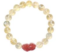 Bracelet en perles de jade blanc pour femme, breloque élastique avec perles de cristal, coffret cadeau inclus