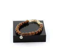 Bracelet en perles de turquoise africaine, labradorite et agate verte de 8 mm Longueur 19-20 cm Livré dans une pochette écrin Fabriqué en France