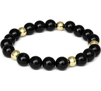 Bracelet en perles d'onyx noires MINK164/21
