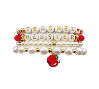 Bracelet en perles pour enseignant - Cadeau de reconnaissance - Bracelet d'amour pour enseignant - Inspiration de l'amour - Cadeau d'appréciation, Autre, Andere
