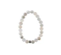 Bracelet en Pierre de Lune Naturelle 8mm Coupe Sphérique Équilibre et Intuition - Corail