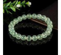 Bracelet en pierre de raisin for femmes et hommes, perles vrac, vert fluorescent, bracelet dégradé