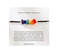 Bracelet en pierre de sept couleurs, design simple et filigrane, adapté à toutes les occasions bracelet russe, taille unique, Cristal artificiel, Pas de gemme