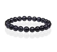 Bracelet en Pierre Naturelle avec Perles 8mm Memphis - Howlite Noir