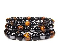Bracelet en Pierre Naturelle - Bijou Énergétique pour Hommes et Femmes - Fait Main pour Équilibre, Confiance et Sérénité - Accessoire Élégant